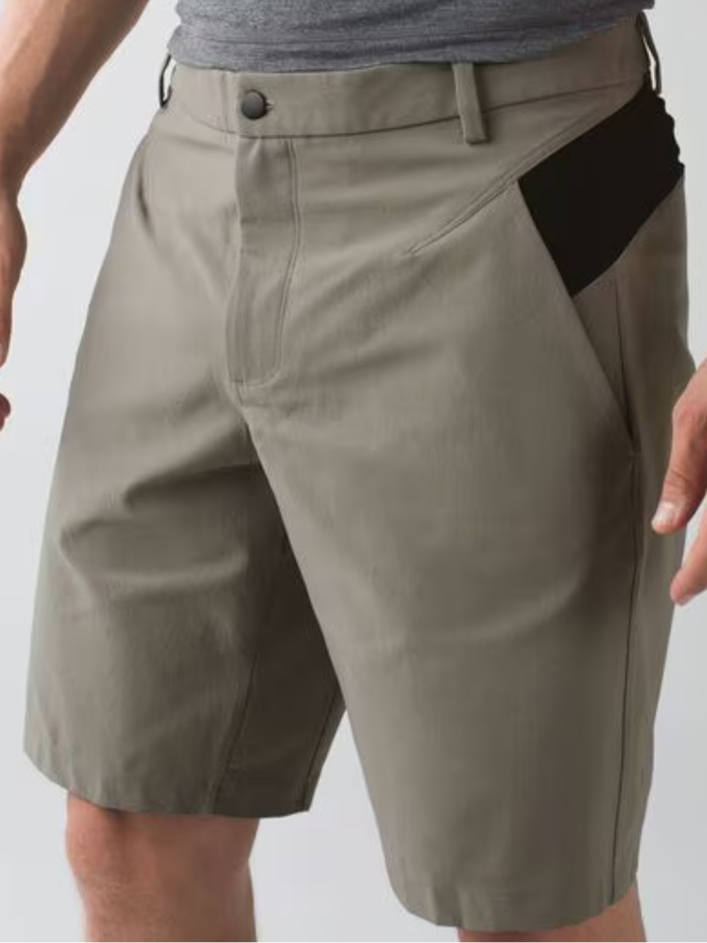 Lululemon Men’s Hiking Trail Shorts Stone Gray Utility Stretch Shorts Size 36